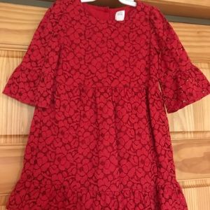 Gap red lace holiday/Christmas dress